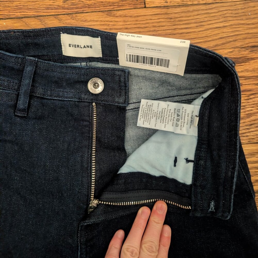 SOLD - Everlane high-key jean stretchy fitted size 23 fits 23-24 - Picture 3 of 6